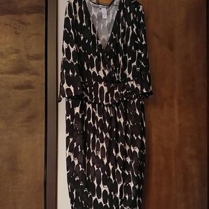 Beautiful Jessica London Faux wrap Dress