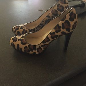Calvin Klein cheetah print heels size 9.