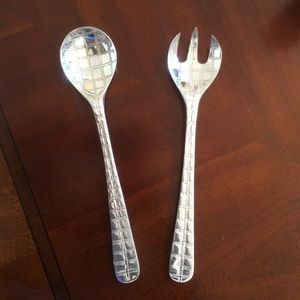 Gorgeous Basketweave salad tongs