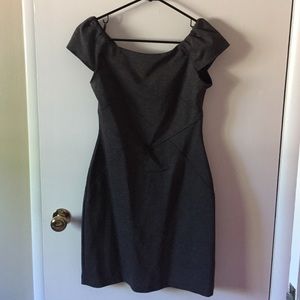NWT! GAP Heather Gray Cap Sleeve Work Dress