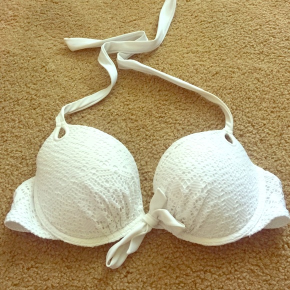 Victoria's Secret white eyelet push-up bikini 34D
