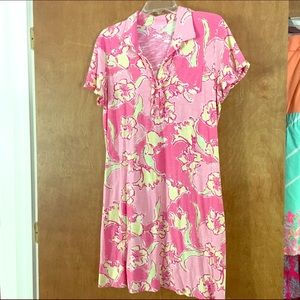Lilly Pulitzer Hotty Pink Lilly Print Dress