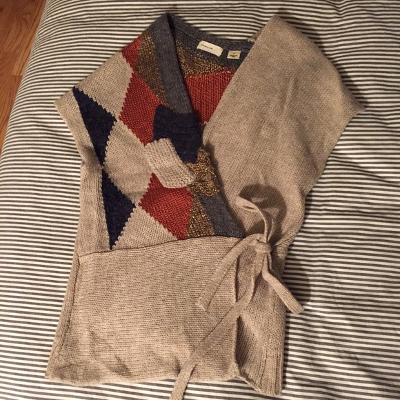Sleeping in Snow tie Sweater from Anthropologie
