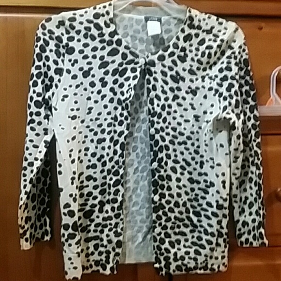 Cheetah print J.Crew sweater