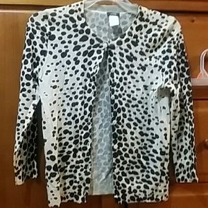 Cheetah print J.Crew sweater