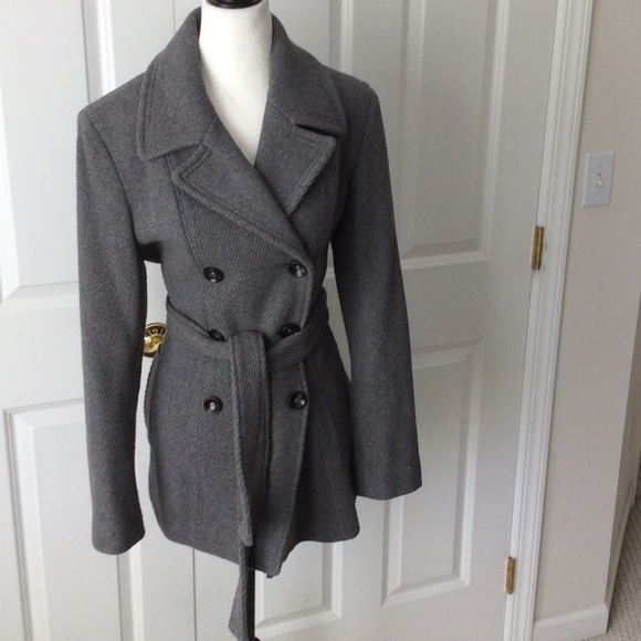 Calvin Klein Jackets & Blazers - Calvin Klein gray pea coat with the belt