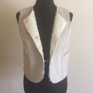 Suede & Shearling Vest