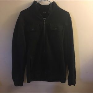 Black zip up dress sweater