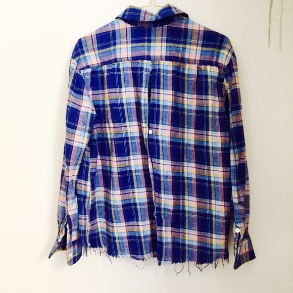Distressed plaid shirt - Picture 2 of 3