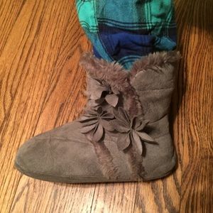 Gray Slipper boots