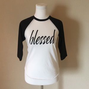 Youth Blessed Raglan Tee - Unisex