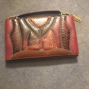 Caprice snakeskin handbag