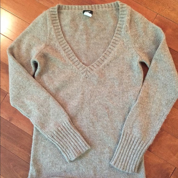 Festive J. Crew gold sweater with metallic detail - Picture 1 of 3