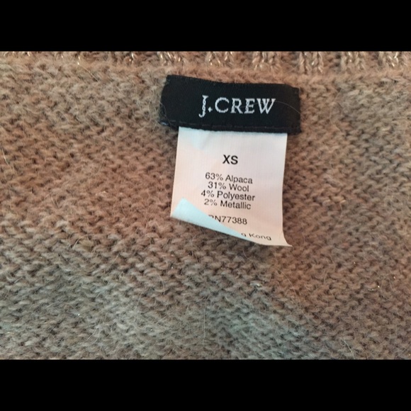 Festive J. Crew gold sweater with metallic detail - Picture 2 of 3