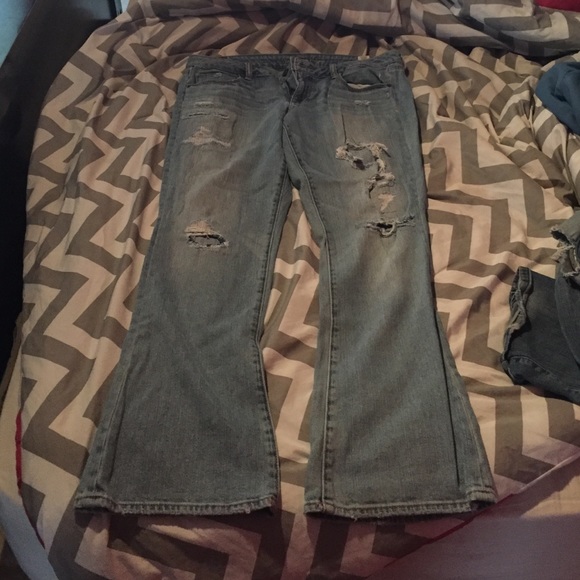 American eagle women's size 14 skinny kick jeans.