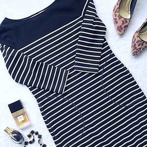 Max Studio Striped Pocket Dress