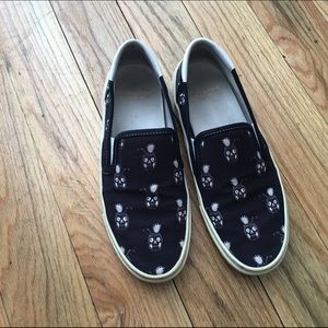 Saint Laurent Canvas Slip Ons size 38/8