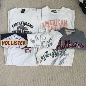 Lucky brand, AE, and Hollister vintage tees
