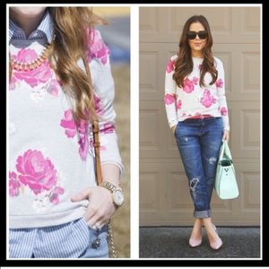 Blogger Favorite Peonies Print Sweatshirt
