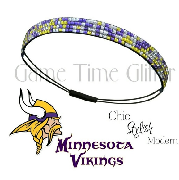 Minnesota Vikings Team Color Rhinestone Headband