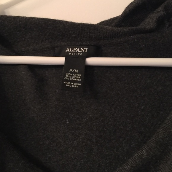 Alfani dark grey cowl neck sweater - Picture 2 of 3