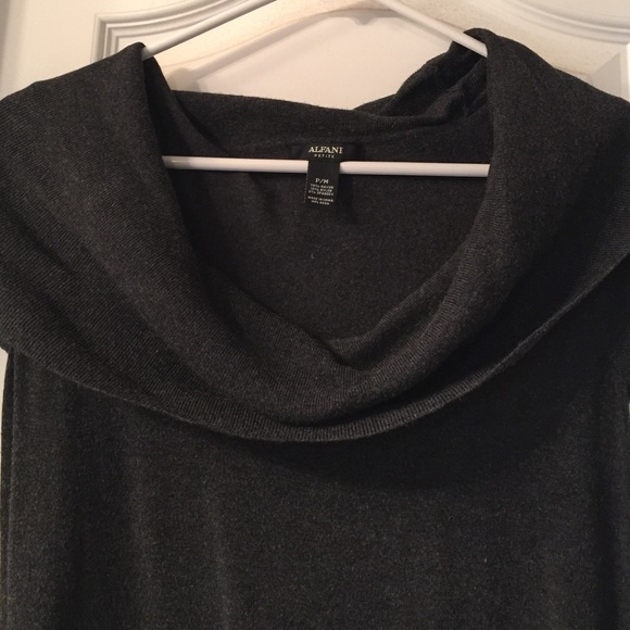 Alfani dark grey cowl neck sweater - Picture 3 of 3