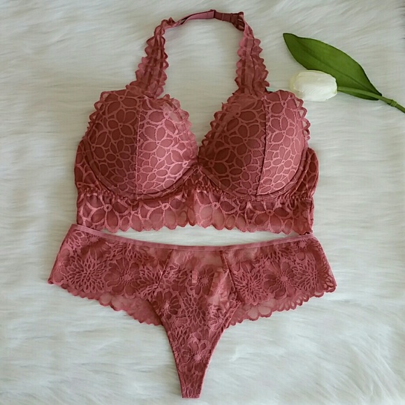 PINK Victoria's Secret Other - New Pink Vs Halter Bralette Size L ( A - C ).Nwt.