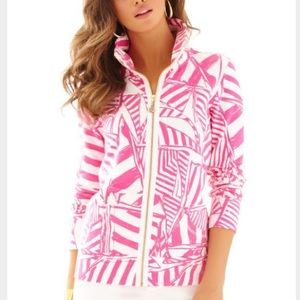 Lilly Pulitzer zip up sweater