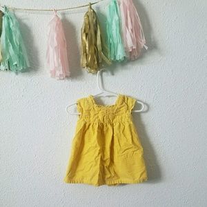 Mustard yellow corduroy dress tunic