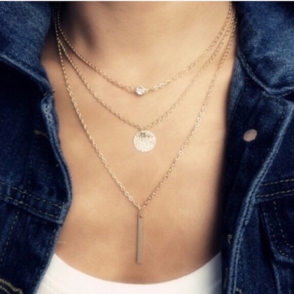 Jewelry - 🔥 3 layer bar necklace
