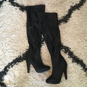 Black Over the Knee boots