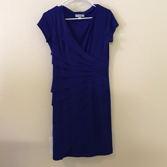 Cobalt Blue Wrap Around Dress