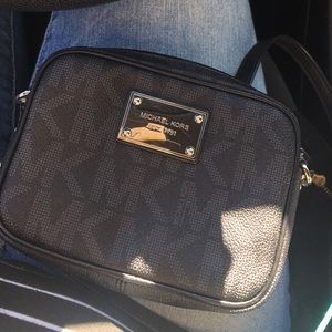 Michael Kors black cross body bag