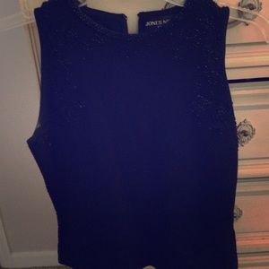 Sleeveless cocktail sweater