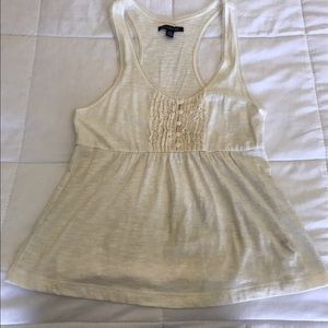american eagle white tank top | size xs