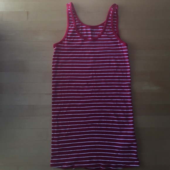 Red and white strip tank top!