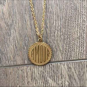 Gold "Amour" Necklace