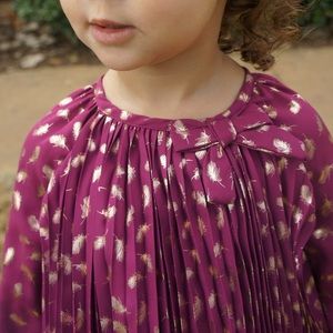 Maroon and Gold Dress