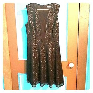 Black sequin dress