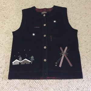 Wool rich Button Front Vest