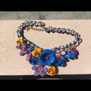 Flower statement necklaces
