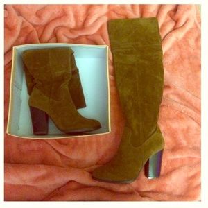 NEVER WORN brown over the knee boots