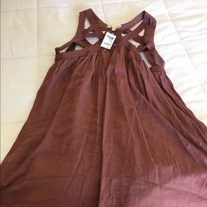 charlotte russe flowy cage dress | size large