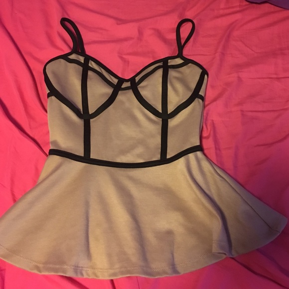 Charlotte Russe Tops - Code beach club peplum top