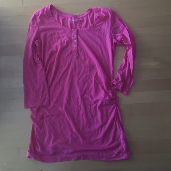 Pink Gap Maternity Top