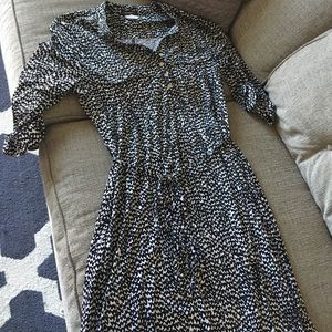 Great black and white work dress