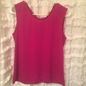 NWT Tory Burch magenta top with peep hole back
