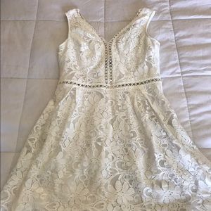 charlotte russe lacy summer dress | size m