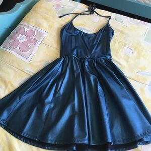 New American Apparel metallic mini dress