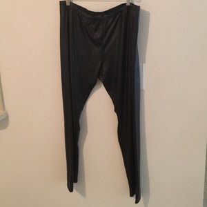 Faux leather leggings